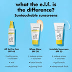 e.l.f. SKIN Suntouchable Invisible SPF 35 Sunscreen | Lightweight Gel for Under Makeup. Daily Face Sunscreen for Women. Vegan & Cruelty-Free