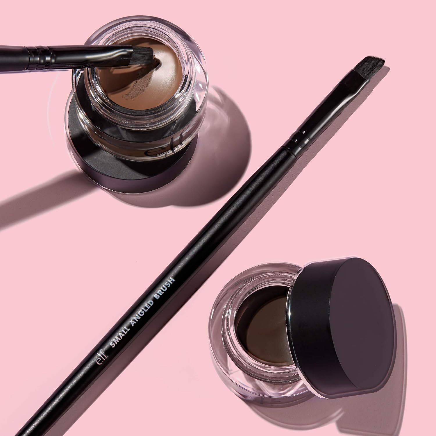 e.l.f. Small Angled Brush. Creates Even. Thin & Straight Lines. Great For Applying Lip Color. Eyebrow Color & Eyeliner. Vegan & Cruelty-Free