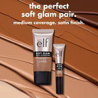 e.l.f. Soft Glam Satin Concealer. Medium Coverage. 65 Rich Neutral | Hydrating Hyaluronic Acid & 1% Hibiscus Complex. Crease-Resistant. Lightweight Formula. Vegan & Cruelty-Free