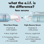 e.l.f. SKIN Holy Hydration! Thirst Burst Drops. Face Serum. 1 oz | 5% Niacinamide & Hyaluronic Acid for Radiant. Plump-Looking Skin. Non-Greasy Feel Serum & Primer. Vegan & Cruelty-Free