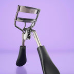 e.l.f. Pro Eyelash Curler. Stainless Steel Lash Curler. Long-Lasting Natural Curl. Ergonomic Design. Includes Replacement Pad. Fits All Eye Shapes