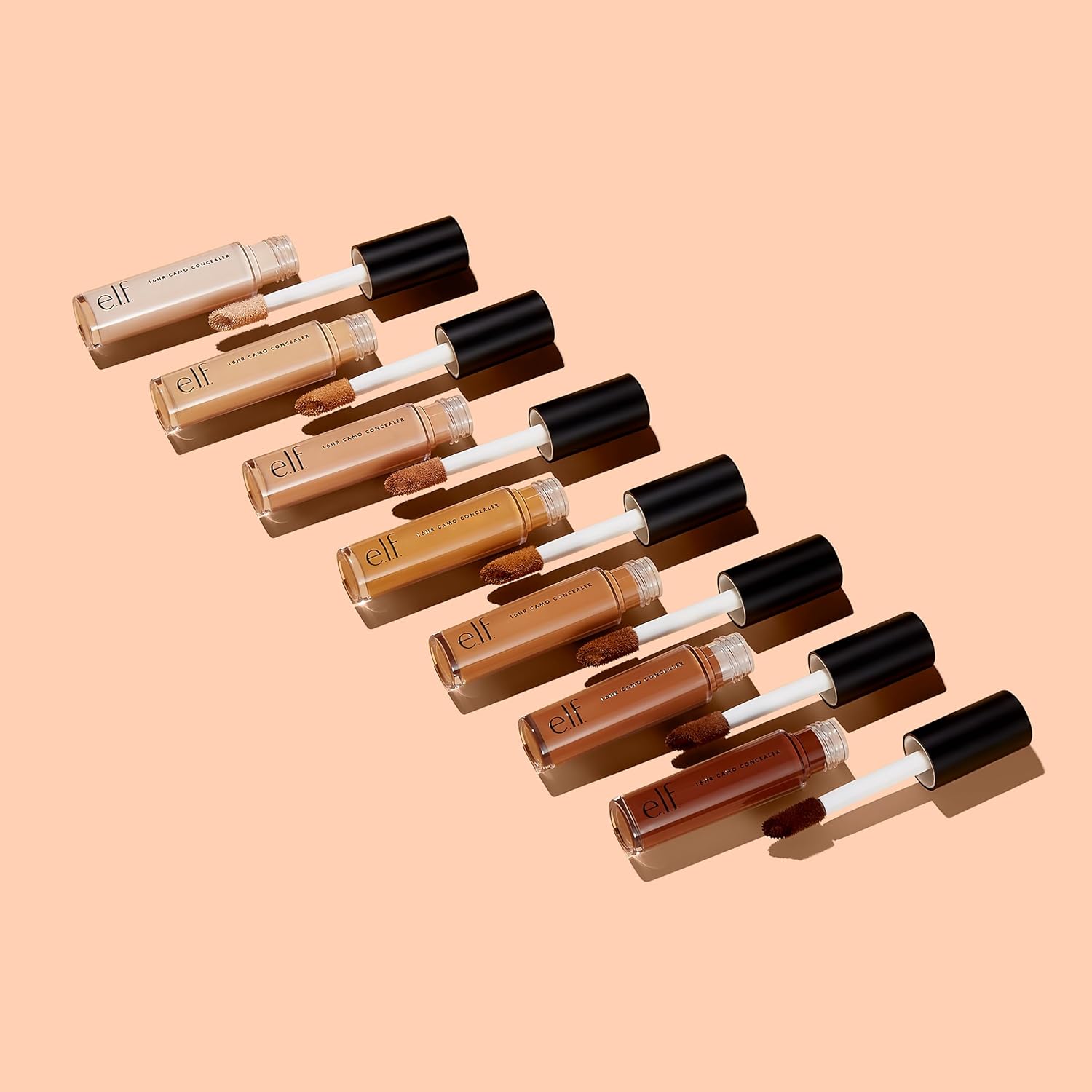 e.l.f. 16HR Camo Concealer. Full Coverage. Matte Finish Under-Eye & Blemish Corrector. Hydrating Formula. 16-Hour Crease-Resistant Wear. Medium Sand
