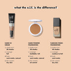 e.l.f. Flawless Satin Foundation. Lightweight & Medium Coverage. Semi-Matte Finish. Vegan & Cruelty-Free. Caramel. 0.68 Fl Oz (20mL)