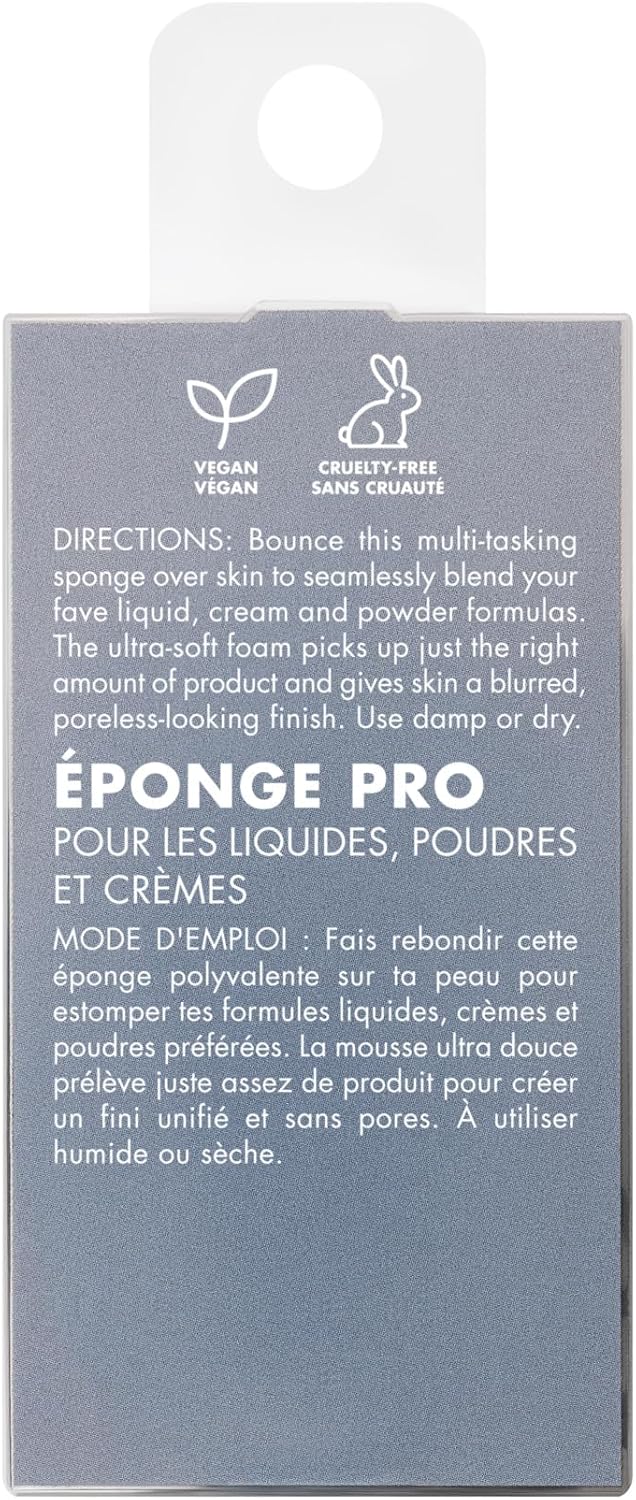 e.l.f. Bounce & Blur Pro Sponge | Multi-Use Makeup Blending Sponge for Cream. Liquid & Powder Formulas. Creates A Blurred Finish. Vegan & Cruelty-Free