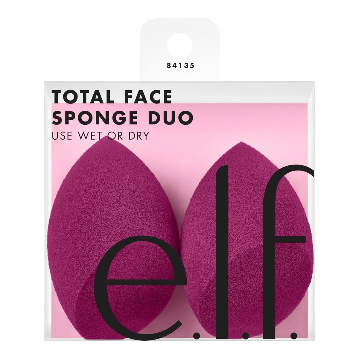 e.l.f. Total Face Sponge Duo. Plush. Multi-Sided & Latex-Free Makeup Sponges For Easy Blending Of Concealer. Highlighter & more. Vegan & Cruelty-Free