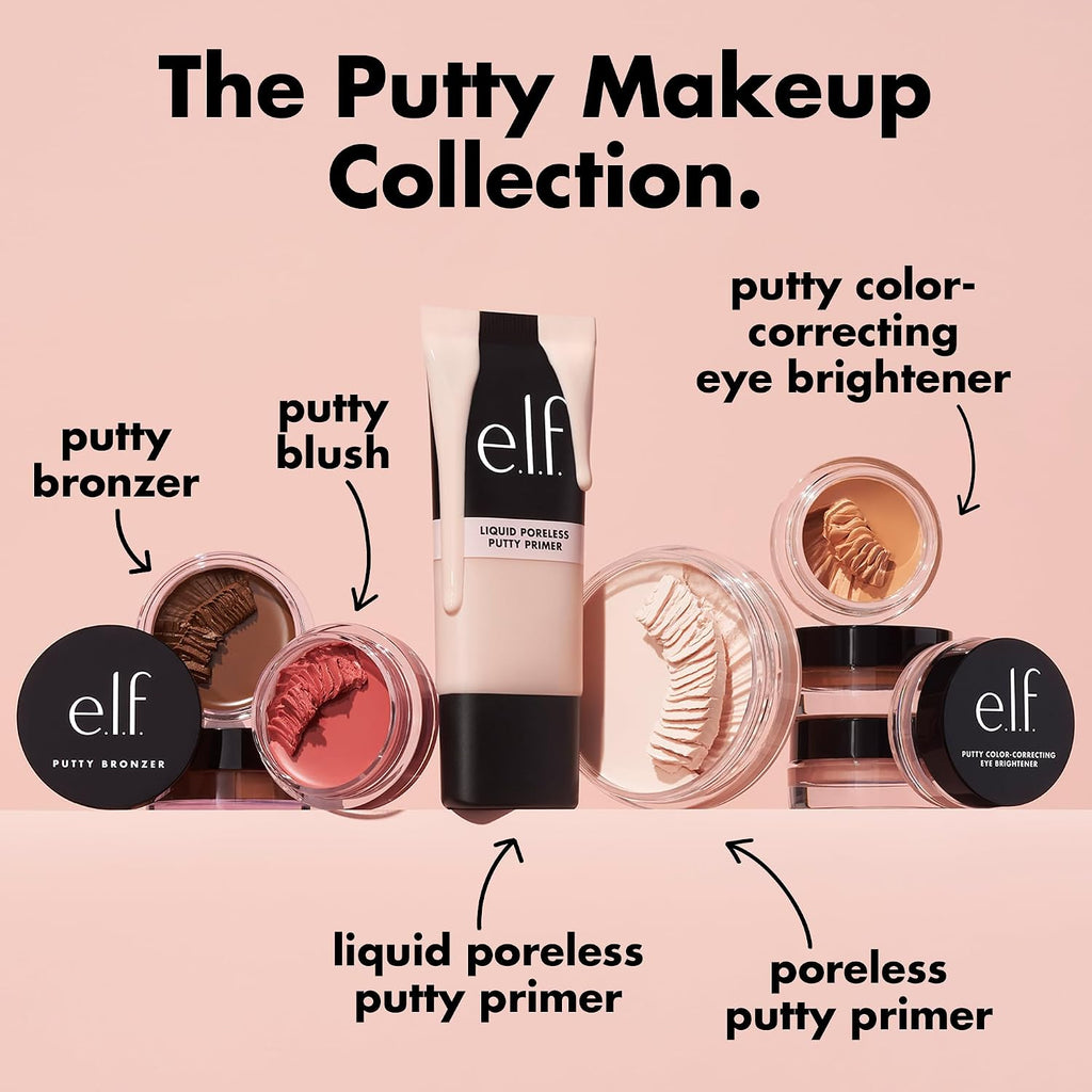 e.l.f. Poreless Face Primer. Skin-Perfecting & Lightweight. Long Lasting. Smooths & Preps to Create Flawless Base. Infused with Tea Tree and Vitamins A & E. 2 Fl Oz