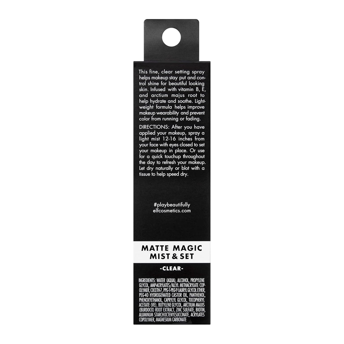 e.l.f. Matte Magic Mist & Set Makeup Setting Spray. Matte Finish & Oil Control for Lightweight Long-Lasting Wear. Vitamin B & E. 2 Fl Oz