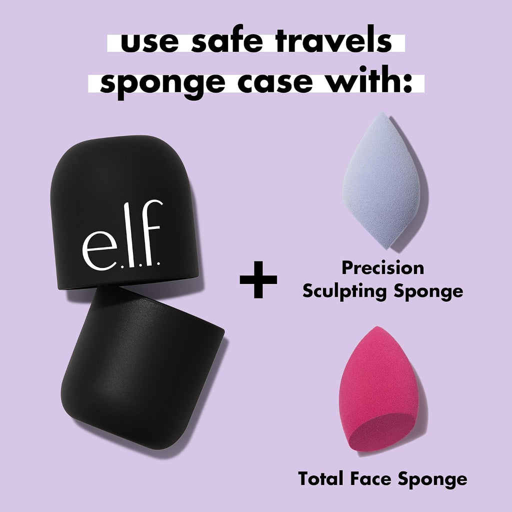 e.l.f. Safe Travels Sponge Case | On-The-Go. Breathable Beauty Sponge Protection From Dirt & Grime. Durable Silicon Holder. Vegan & Cruelty-Free