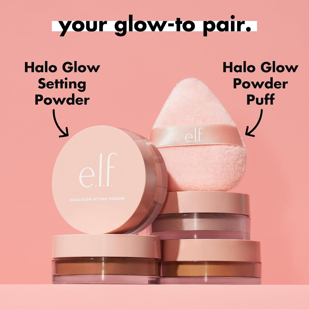 e.l.f. Halo Glow Soft Focus Setting Powder. Silky & Creates Soft Glow Without Shine. Smooths Pores & Lines. Vegan & Cruelty-Free. Deep/Rich