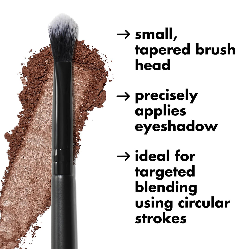 e.l.f. Blending Brush. Makeup Brush For Blending Eyeshadow & Concealer. Dome-Shaped. Made With Synthetic Bristles. Vegan & Cruelty-Free