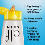 e.l.f. SKIN Suntouchable Whoa Glow SPF 30. Sunbeam | Face Sunscreen & Makeup Primer with Hyaluronic Acid. Vegan & Cruelty-Free