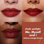 e.l.f. O Face Satin Lipstick. Richly Pigmented. Nourishing & Long-Lasting Creamy Lipstick. Infused With Jojoba. Vegan & Cruelty-Free. Me. Myself And I