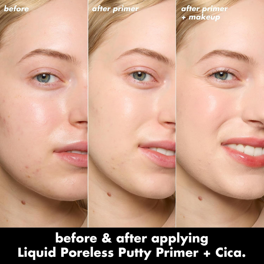 e.l.f. Liquid Poreless Putty Primer + Cica | Face Primer For Gripping Makeup. Visibly Reducing Redness & Soothing Skin. Vegan & Cruelty-Free