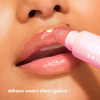 e.l.f. SKIN Thirst Burst Lip Treatment. Sheer Guava | Hydrating Lip Balm Moisturizer for Plumping & Relieving Dry Lips. Vegan & Cruelty-Free. Guava