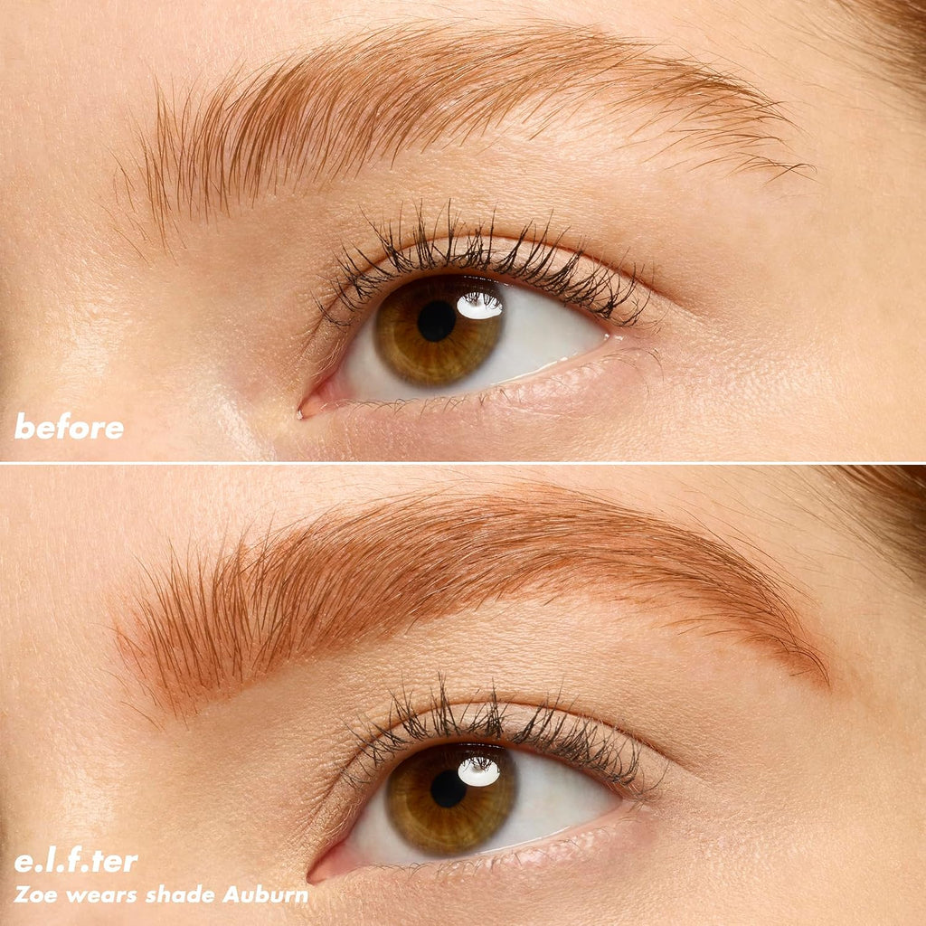 e.l.f. Micro-Fine Brow Pencil. Auburn | Waterproof Brow Color & Spoolie For Shaping Brows & Creating A Feathered Natural-Looking Finish. Vegan & Cruelty-Free