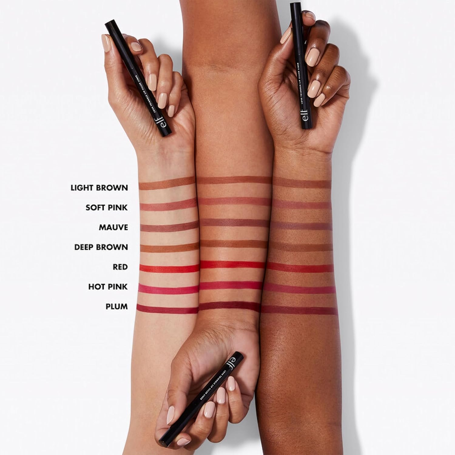 e.l.f. Love Triangle Lip Filler Liner. 2-in-1 Lipliner Pencil For Sculpting & Filling. Long-Lasting Intense Color. Vegan & Cruelty-Free. Soft Pink