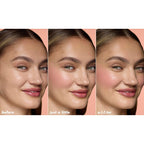 e.l.f. Soft Glam Cream Blush Stick. Buildable Natural Flush. Pink On It | Creamy Blendable Texture. Soft Satin Finish. Lightweight Buildable Color. Easy On-the-Go Application. Vegan & Cruelty-Free