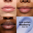 e.l.f. Squeeze Me Lip Balm. Blueberry | Moisturizing Lip Balm For A Sheer Tint Of Color. Infused With Hyaluronic Acid. Vegan & Cruelty-Free