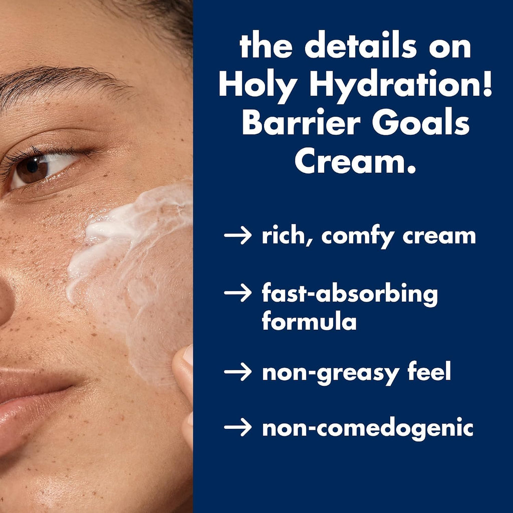 e.l.f. SKIN Holy Hydration! Barrier Goals Cream. Rich Face Moisturizer For Hydrating & Soothing. Helps Visibly Reduce Redness. Vegan & Cruelty-Free