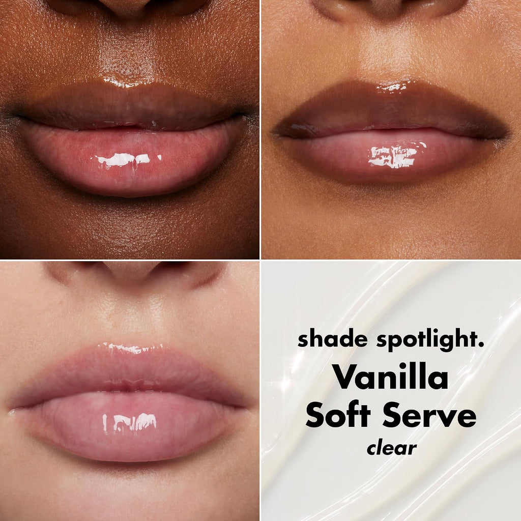e.l.f. Glow Reviver Melting Lip Balm. Tinted. Vanilla Soft Serve | Hydrating & Glossy. Buildable Sheer Color. Soft Texture with Hyaluronic Acid Blend & Nourishing Butters. Vegan & Cruelty-Free