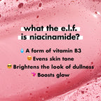 e.l.f. Power Grip Primer + 4% Niacinamide. Gripping Gel Primer. 0.811 Fl Oz | Brightening Formula. Ultra-Dewy & Glowing Finish. Long-Lasting Wear. Hydrating Gel Base. Lightweight. Vegan & Cruelty-Free