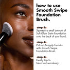 e.l.f. Smooth Swipe Foundation Brush | Face Makeup Brush For A Natural-Looking Finish. For Liquid & Cream Formulas. Vegan & Cruelty-Free