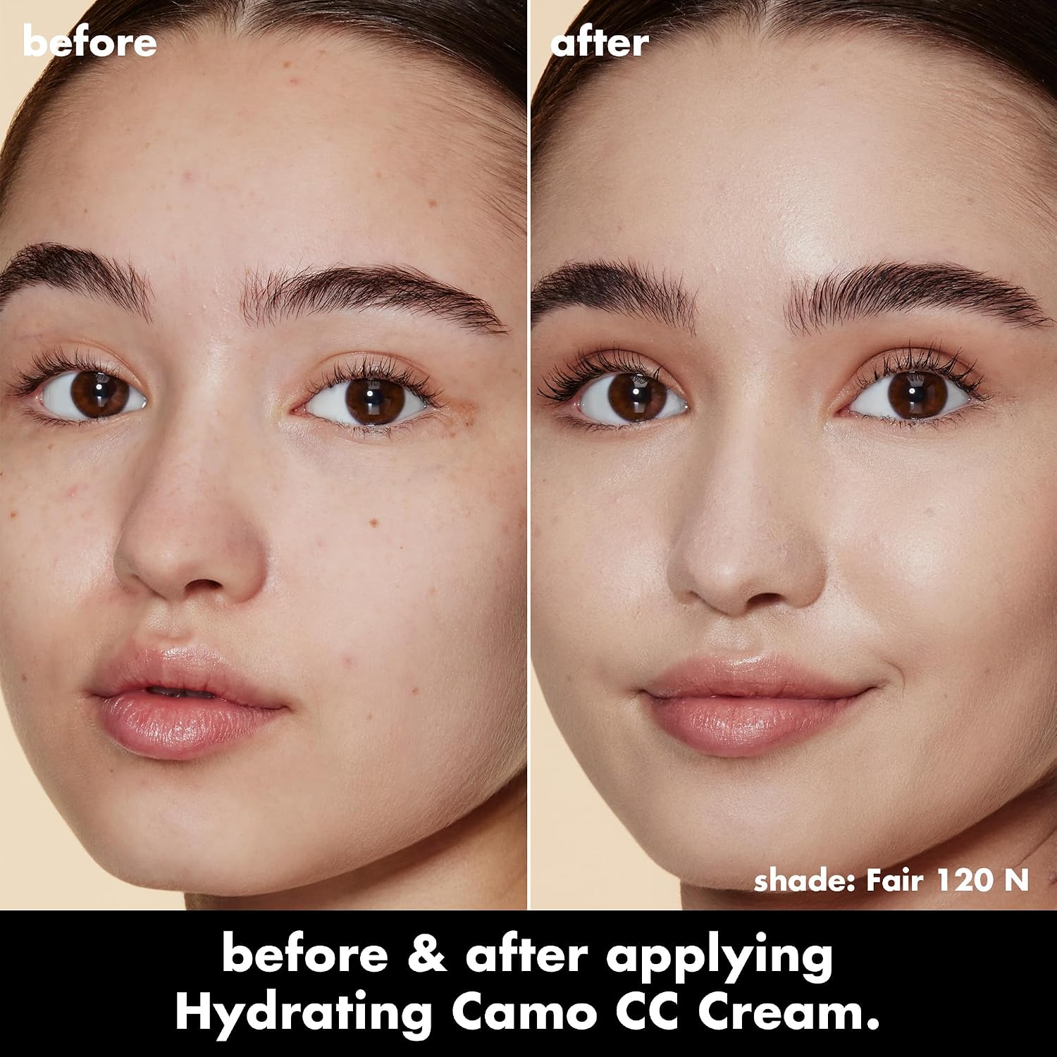 e.l.f. Hydrating Camo CC Cream. Fair 120 N | SPF 30. Color Correcting Full Coverage Foundation For A Dewy Finish. Vegan & Cruelty-Free