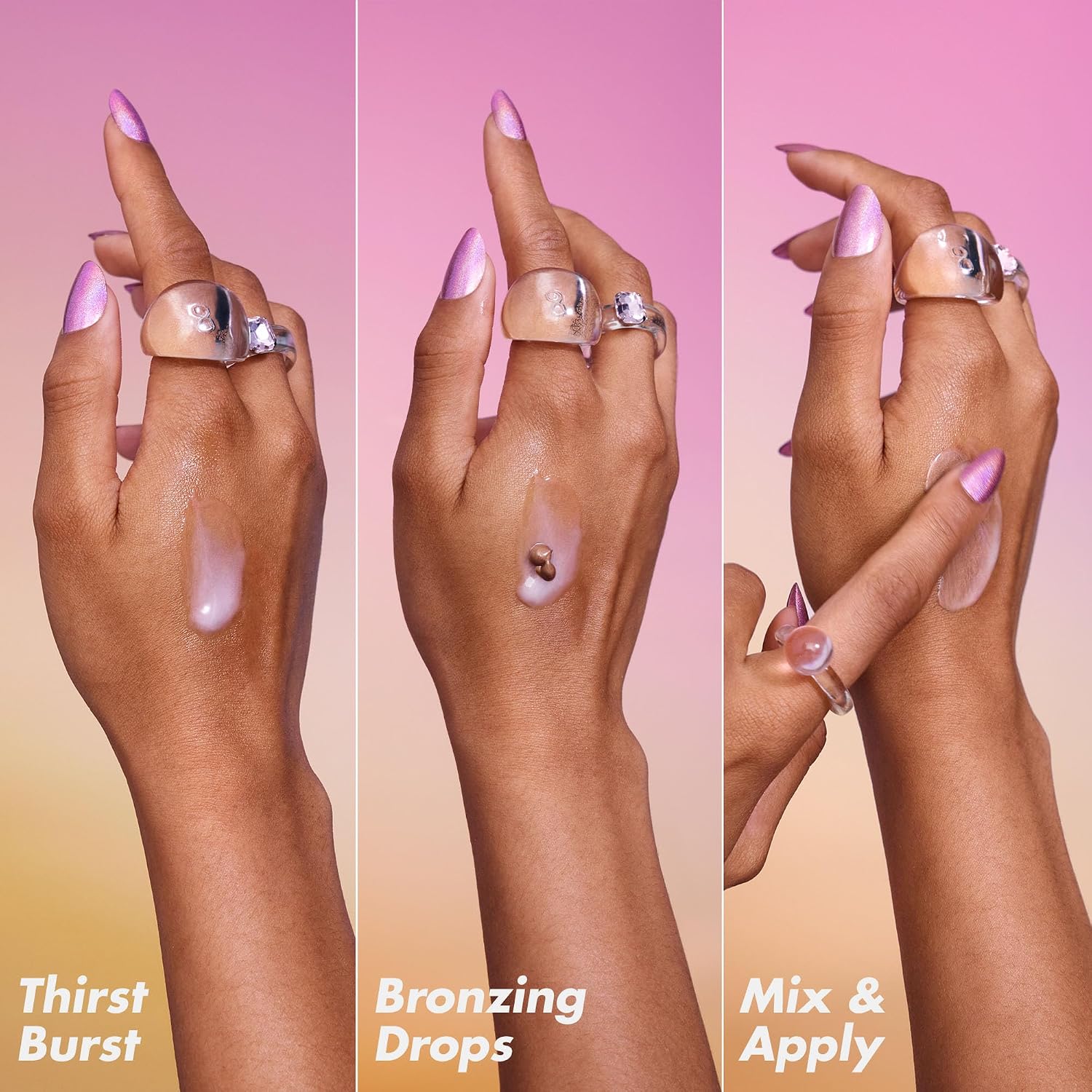 e.l.f. SKIN The Hottest Drops Duo | Holy Hydration! Thirst Burst Drops & Bronzing Drops Skincare Set. For A Dewy. Sun-Kissed Look. Vegan & Cruelty-Free