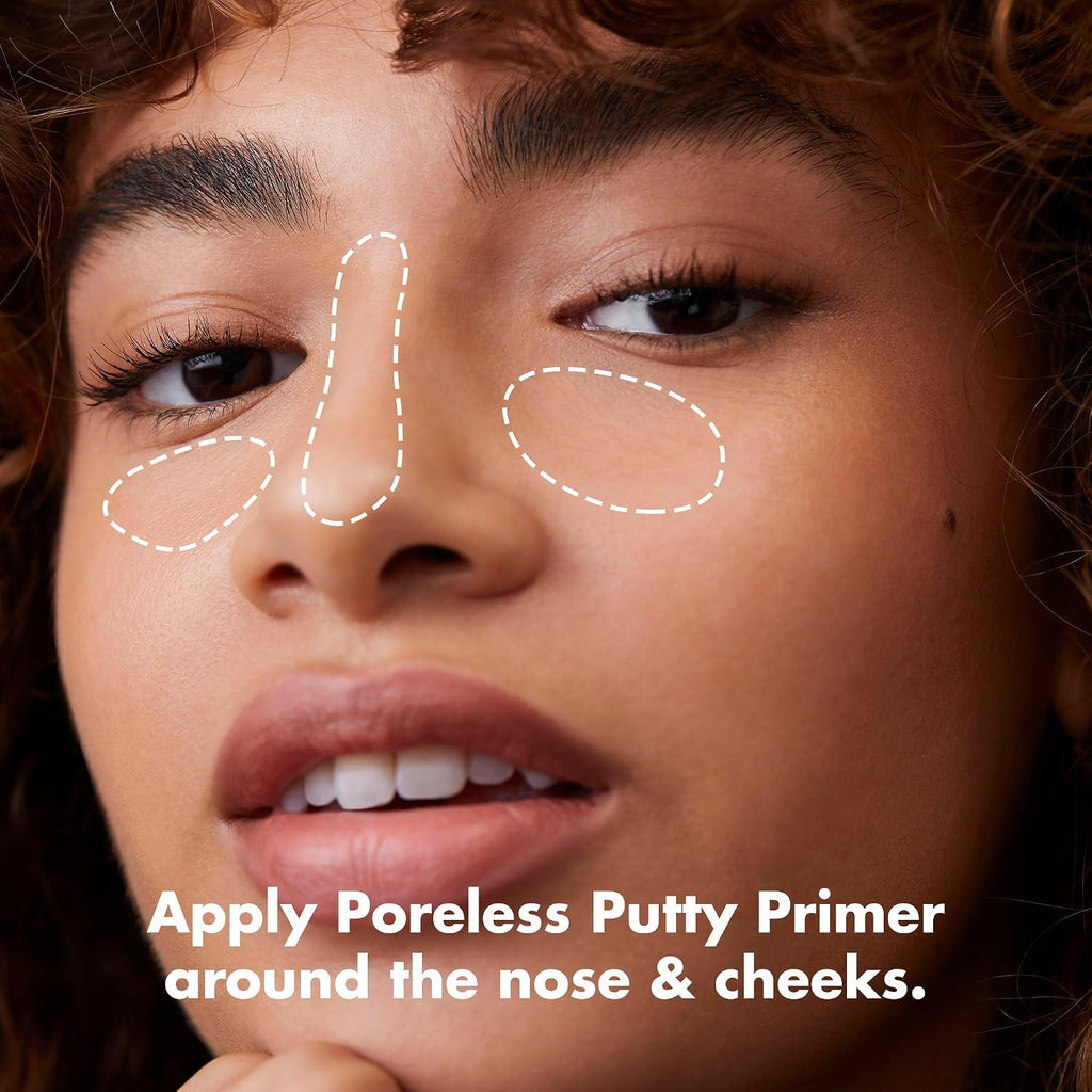 e.l.f. Poreless Face Primer. Skin-Perfecting & Lightweight. Long Lasting. Smooths & Preps to Create Flawless Base. Infused with Tea Tree and Vitamins A & E. 2 Fl Oz
