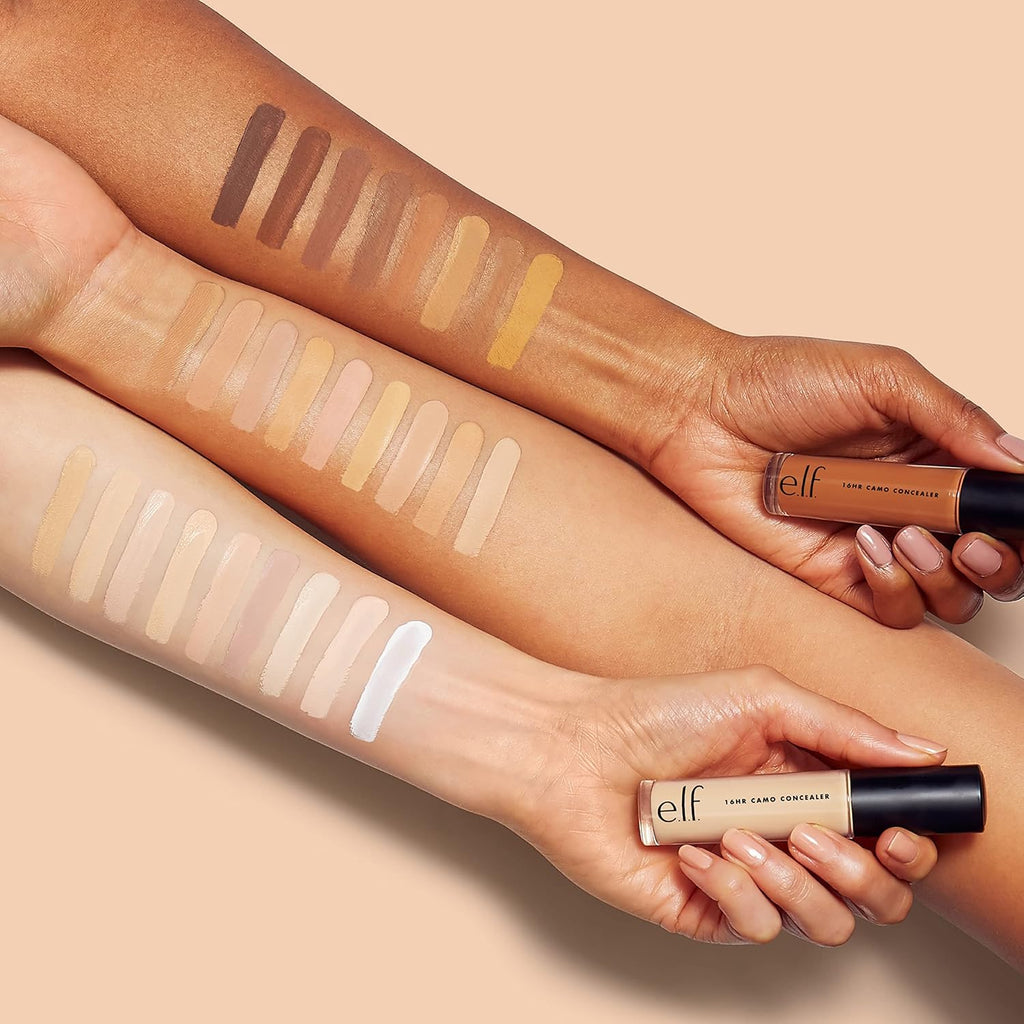 e.l.f. 16HR Camo Concealer. Light Ivory | Full Coverage. Matte Finish Under-Eye & Blemish Corrector. Hydrating Formula. 16-Hour Crease-Resistant Wear