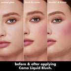 e.l.f. Camo Liquid Blush. Buildable & Blendable. Gorg Orange | Lightweight Liquid Formula. Long-Lasting Wear. High-Pigment Color. Smooth Application. Buildable. Vegan & Cruelty-Free