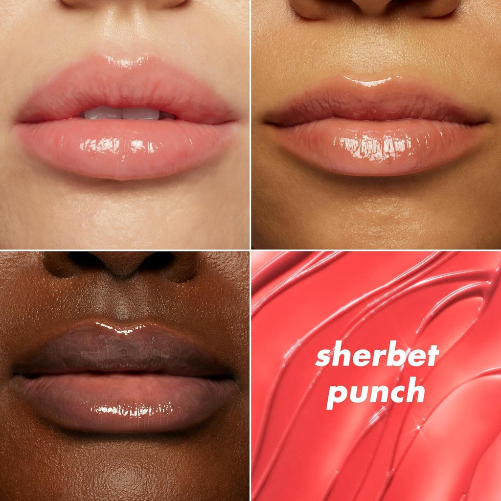 e.l.f. Glow Reviver Melting Lip Balm. Tinted. Sherbet Punch | Hydrating & Glossy. Buildable Sheer Color. Soft Texture with Hyaluronic Acid Blend & Nourishing Butters. Vegan & Cruelty-Free