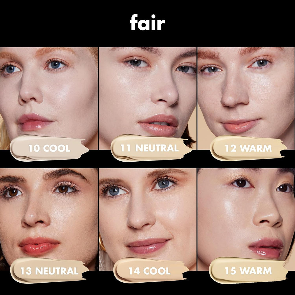 e.l.f. Soft Glam Satin Foundation. Medium Coverage. 13 Fair Neutral | Satin Finish. Long-Lasting Wear. Hydrating Hyaluronic Acid & Hibiscus Complex. Blurs Pores. Lightweight. Vegan & Cruelty-Free