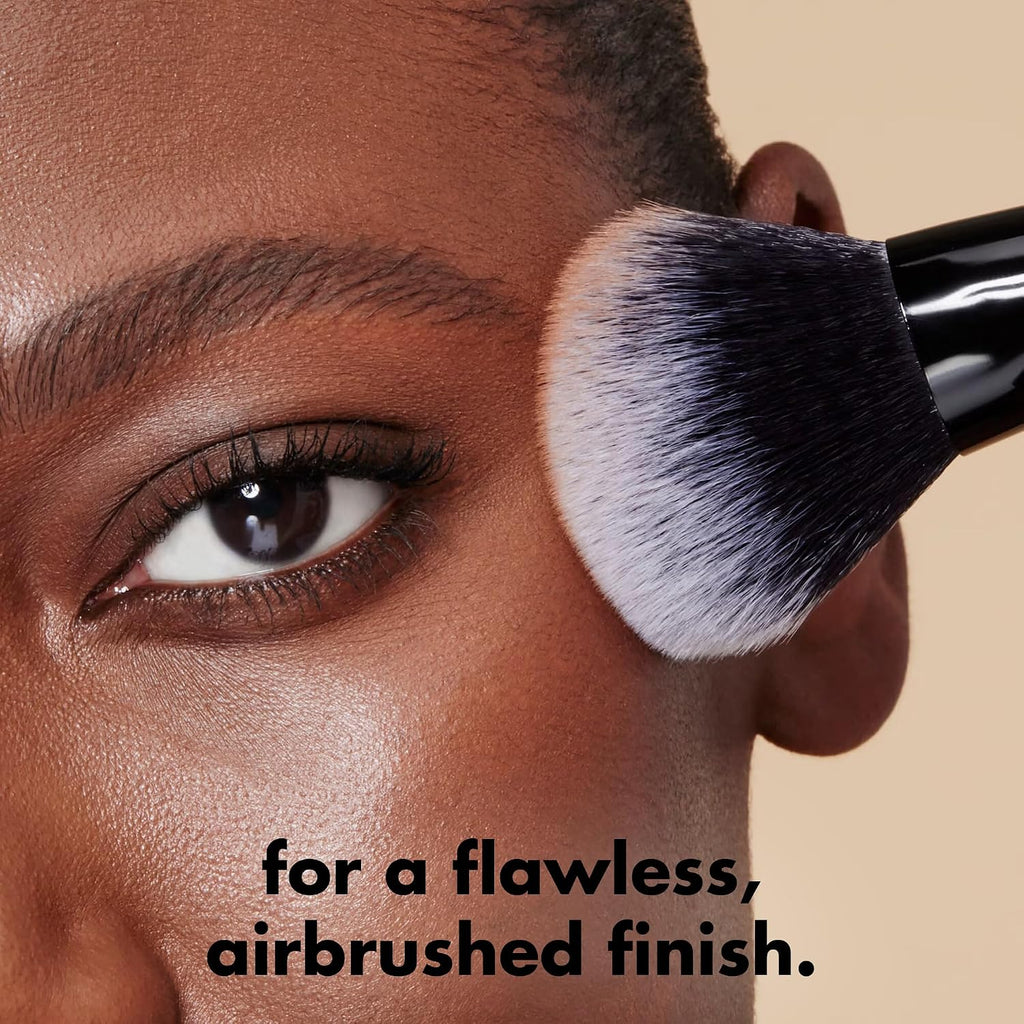 e.l.f. Dual-Ended Cream + Powder Brush | Two-in-One Makeup Brush For Creating A Gorgeous. Airbrushed-looking Complexion. Vegan & Cruelty-free