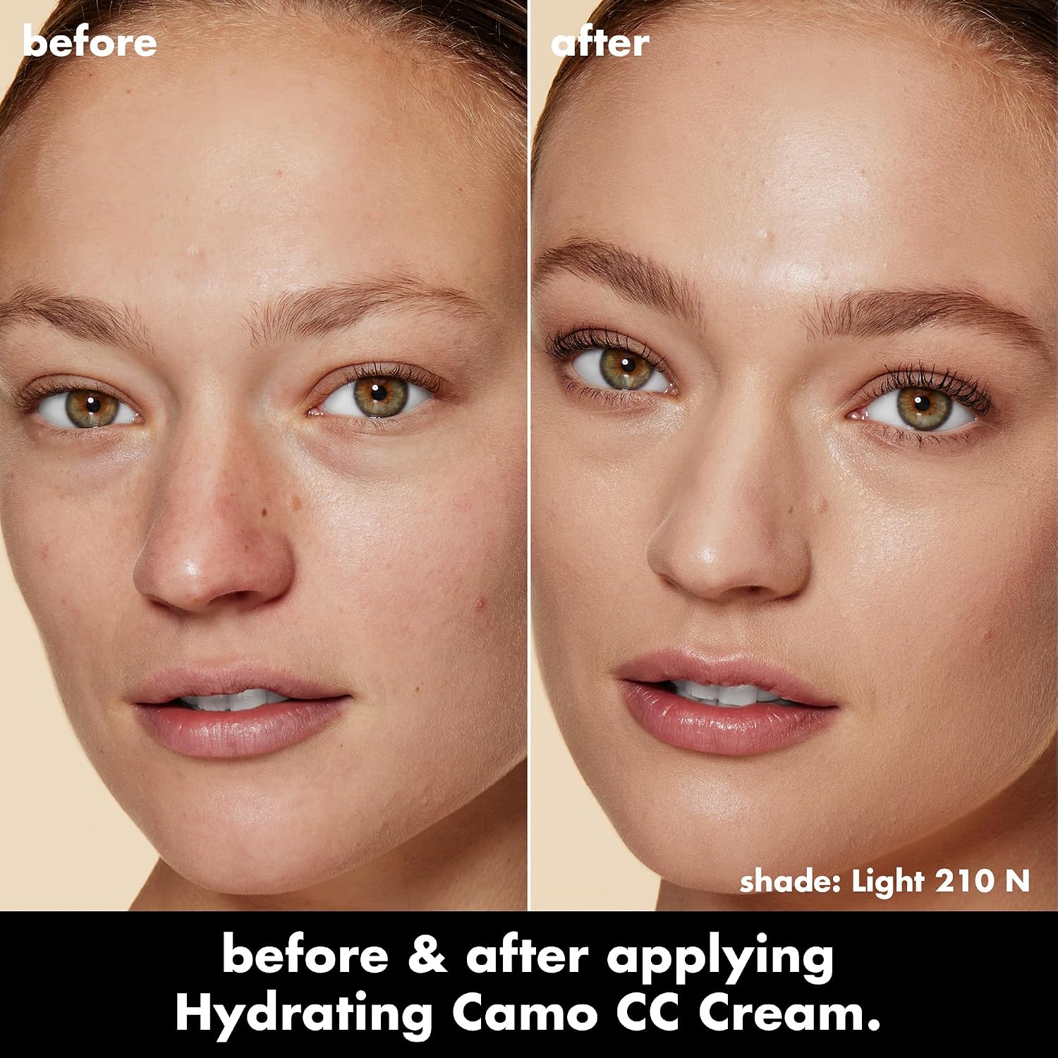 e.l.f. Hydrating Camo CC Cream. Light 210 N | SPF 30. Color Correcting Full Coverage Foundation For A Dewy Finish. Vegan & Cruelty-Free