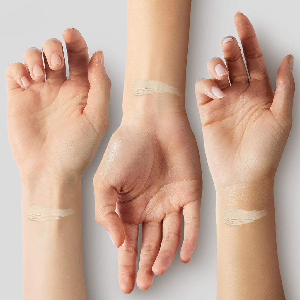 e.l.f. Hydrating Camo Concealer. Full Coverage. Light Peach | Satin Finish. Under-Eye & Blemish Coverage. Hydrating Formula. Long-Lasting Wear. Non-Creasing. Vegan & Cruelty-Free