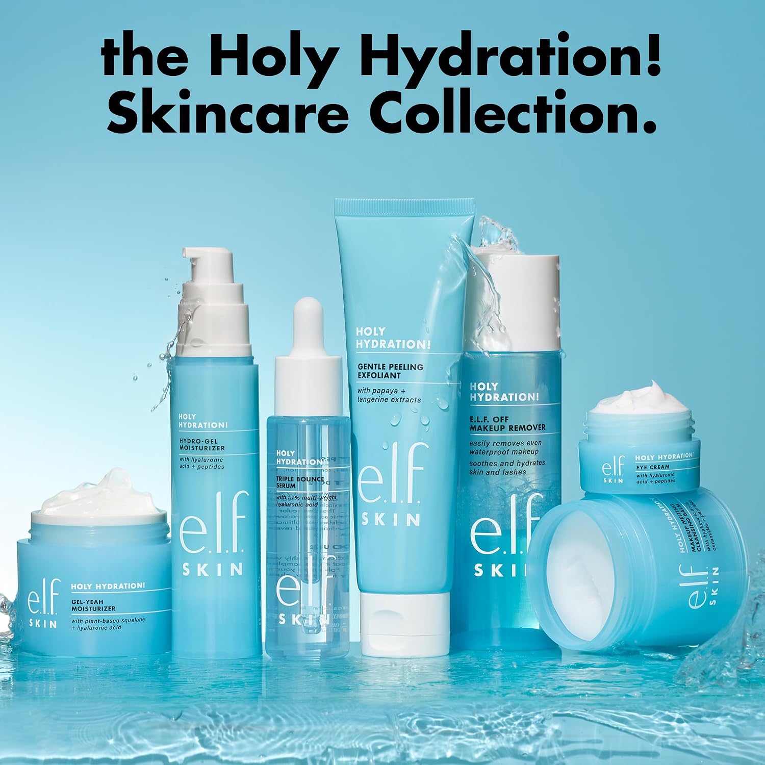 e.l.f. SKIN Holy Hydration! Gel-Yeah Moisturizer | Lightweight Moisturizer For Plump. Hydrated Skin. Infused With Squalane. Vegan & Cruelty-free