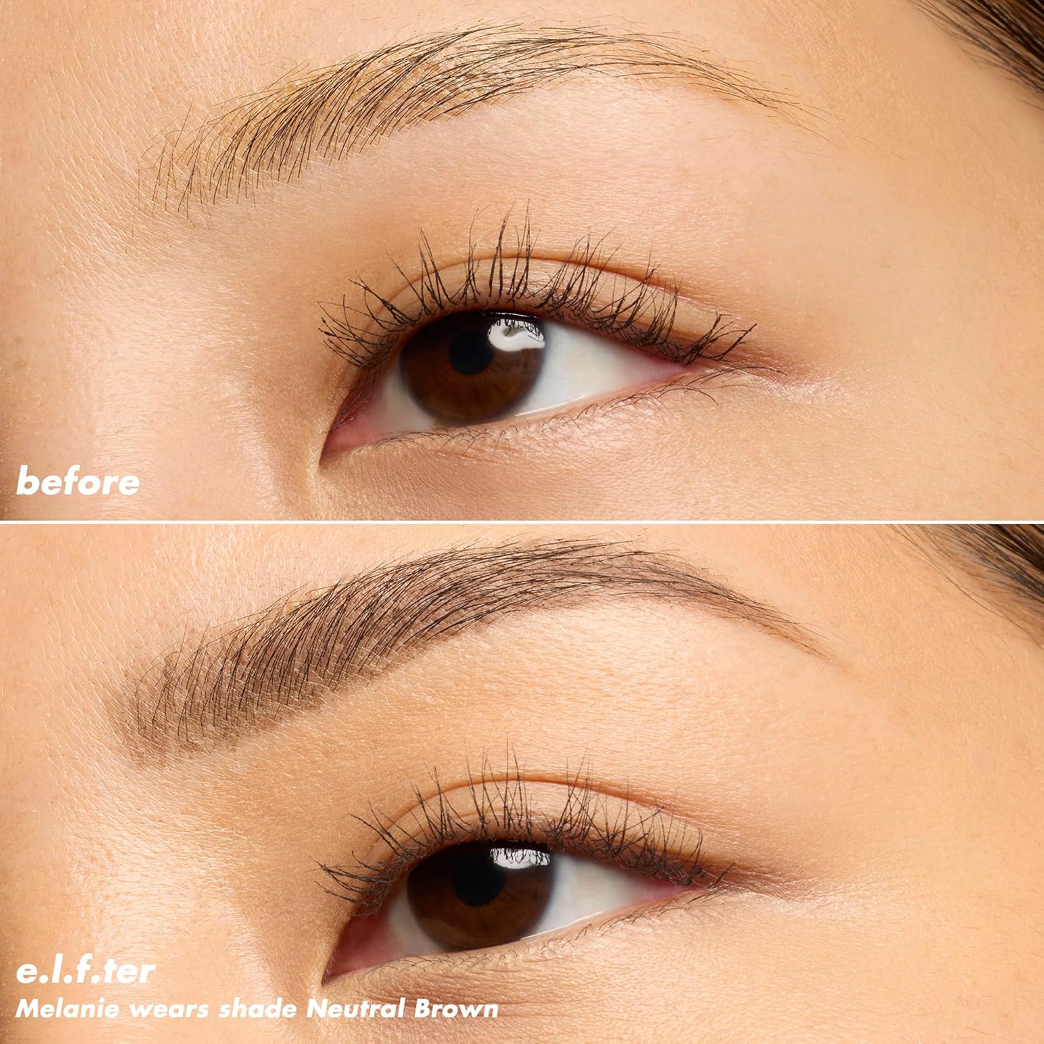e.l.f. Micro-Fine Brow Pencil. Neutral Brown | Waterproof Brow Color & Spoolie For Shaping Brows & Creating A Feathered Natural-Looking Finish. Vegan & Cruelty-Free