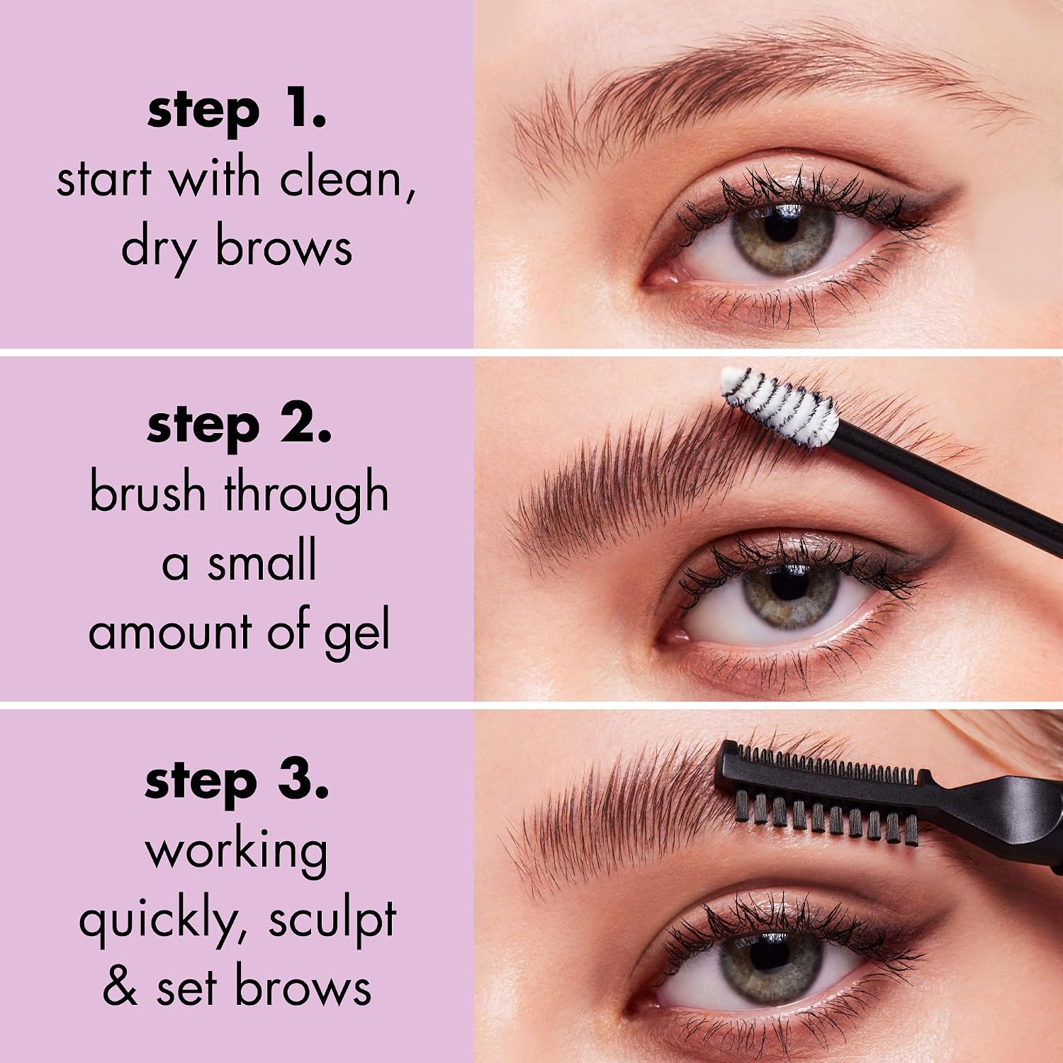 e.l.f. Brow Laminating Gel | Strong-Hold. Clear-Drying & Water-Resistant Brow Gel Creates Laminated Brows. Comb & Sculpt Brows. Vegan & Cruelty-free