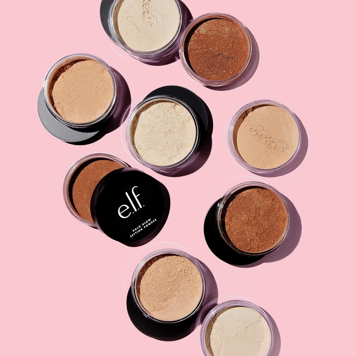 e.l.f. Halo Glow Soft Focus Setting Powder. Silky & Creates Soft Glow Without Shine. Smooths Pores & Lines. Vegan & Cruelty-Free. Deep