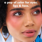 e.l.f. Monochromatic Multi Stick. Cream-to-Powder. Glowing Mango | Creamy & Blendable for Eyes. Lips & Cheeks. Adds Shimmer. Lightweight Buildable Finish. Travel-Friendly. Vegan & Cruelty-Free