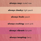 e.l.f. Primer-Infused Matte Blush. Always Fresh | Long-Lasting. Lightweight & Buildable Powder Blush. Delivers A Matte Finish. Vegan & Cruelty-Free