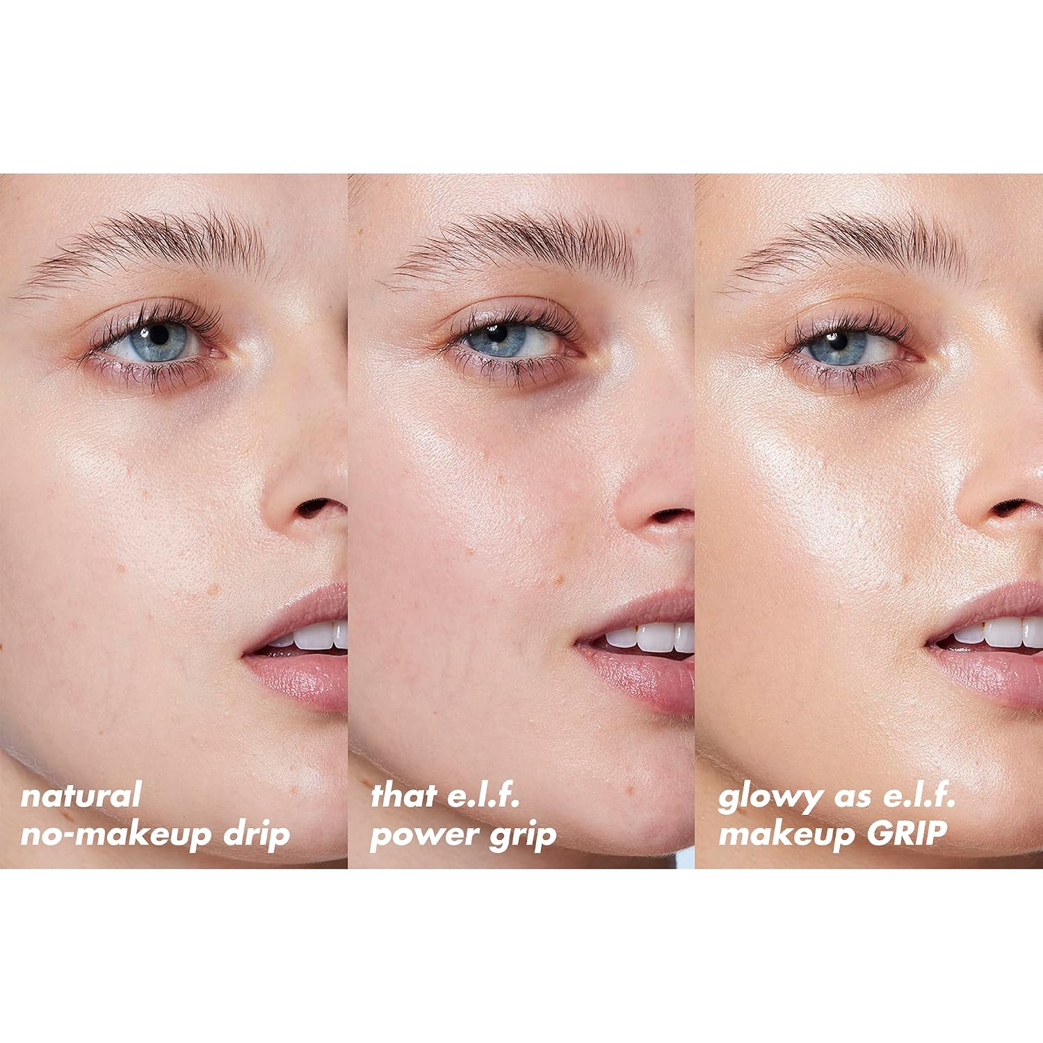e.l.f. Power Grip Primer + 4% Niacinamide. Gripping Gel Primer. 0.811 Fl Oz | Brightening Formula. Ultra-Dewy & Glowing Finish. Long-Lasting Wear. Hydrating Gel Base. Lightweight. Vegan & Cruelty-Free