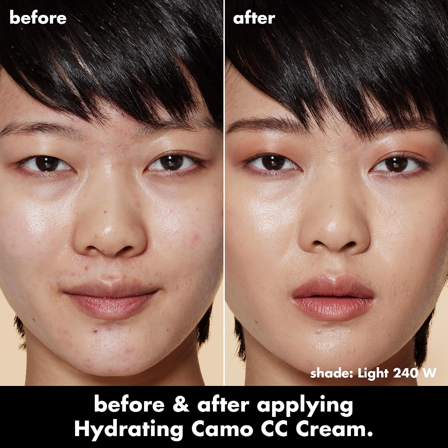 e.l.f. Hydrating Camo CC Cream. Light 240 W | SPF 30. Color Correcting Full Coverage Foundation For A Dewy Finish. Vegan & Cruelty-Free
