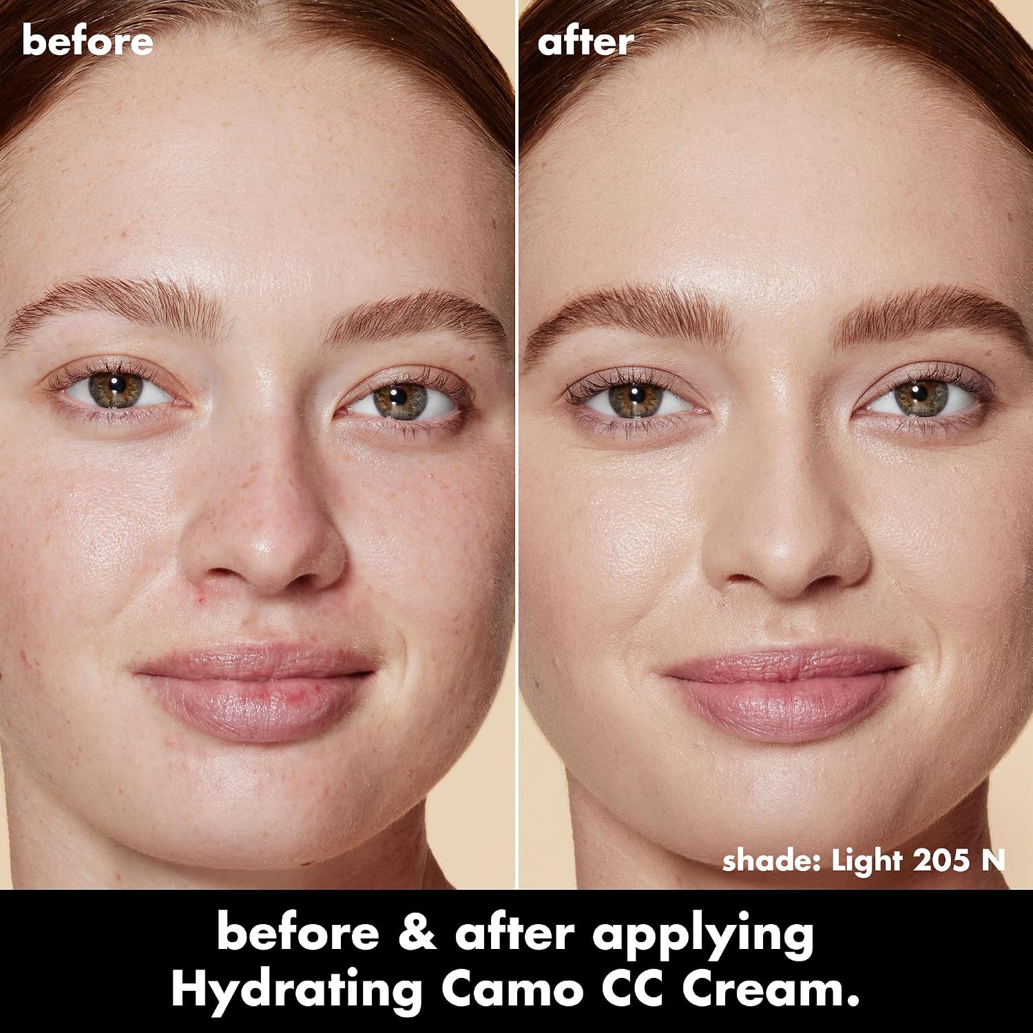 e.l.f. Hydrating Camo CC Cream. Light 205 N | SPF 30. Color Correcting Full Coverage Foundation For A Dewy Finish. Vegan & Cruelty-Free
