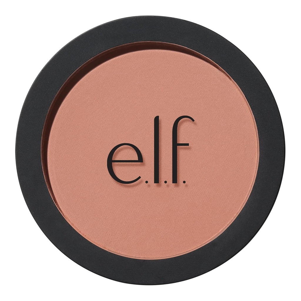e.l.f Primer-Infused Blush. Long-Wear. Matte. Bold. Lightweight. Blends Easily. Contours Cheeks. Always Rosy. All-Day Wear. Vegan & Cruelty-Free