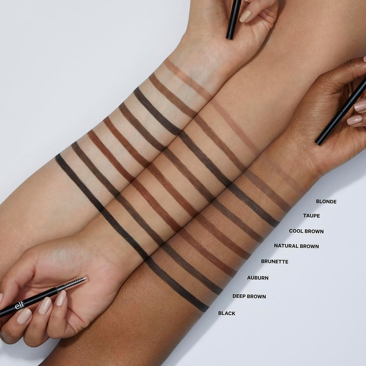 e.l.f. Ultra Precise Brow Pencil. Dual-Ended. Ultra Fine Tip Defines & Fills Eyebrows. Creamy Formula. Vegan & Cruelty-Free. Neutral Brown
