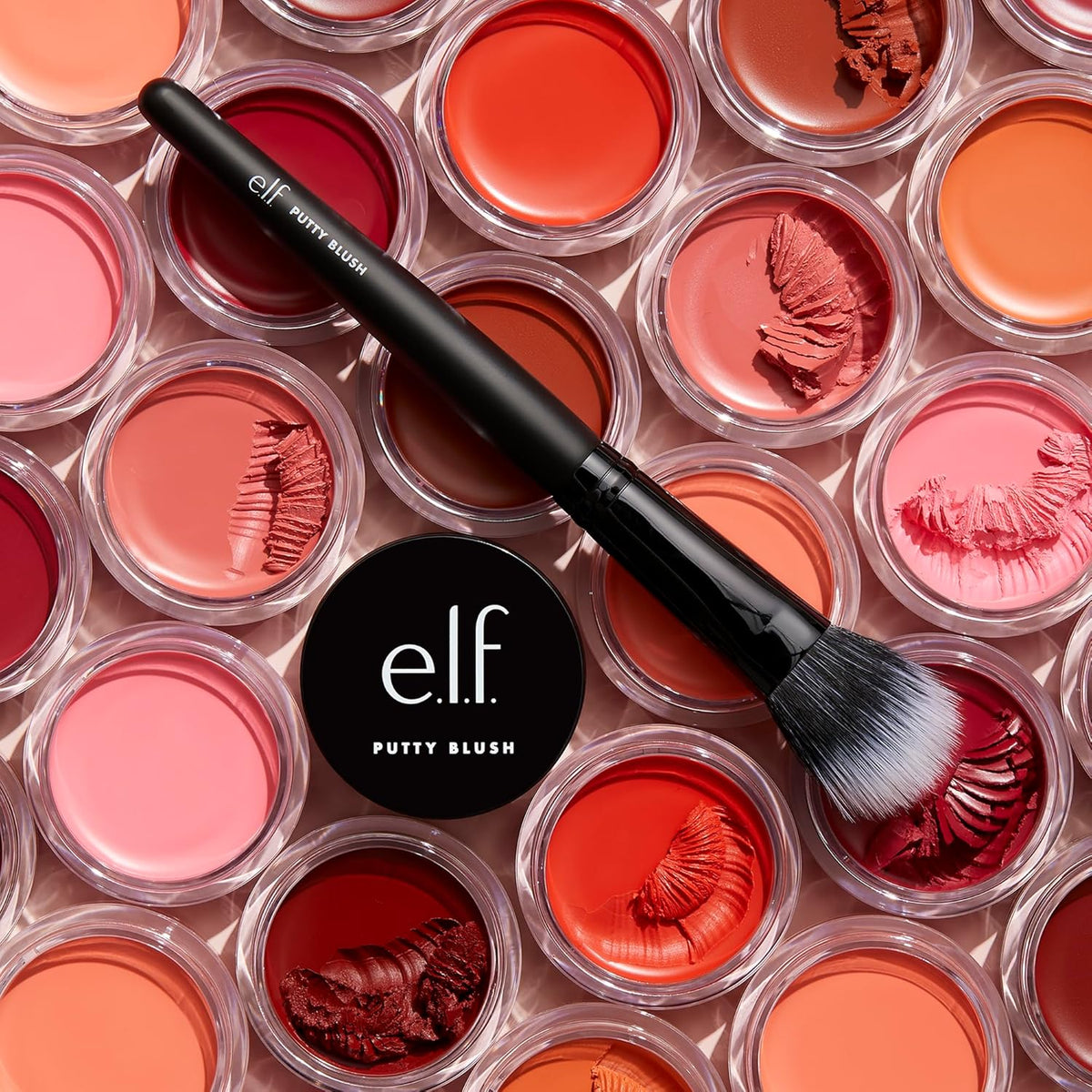 e.l.f. Putty Blush Brush. Makeup Brush For Putty & Cream Formulas. Easily Applies Blush & Bronzer For An Airbrushed Look. Vegan & Cruelty-Free