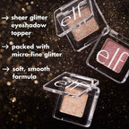 e.l.f. Fine As Fleck Glitter Eyeshadow. Tan-talize | Long-Lasting Sheer Eye Makeup With A Shimmer Finish. Soft. Smooth Formula. Vegan & Cruelty-Free