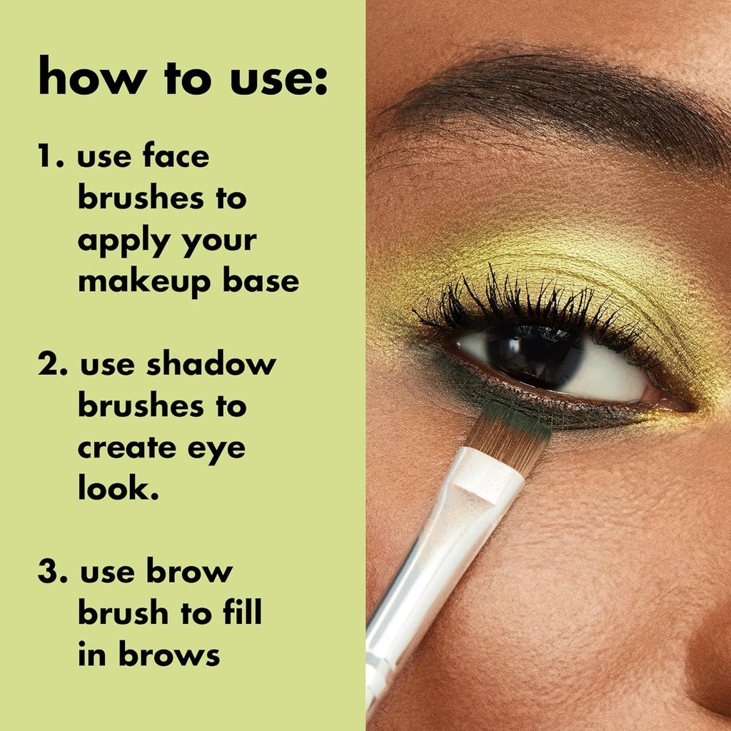e.l.f. Professional Set of 12 Makeup Brushes. Pro-Worthy Makeup Brushes For A Flawless Full-Face Application. Vegan & Cruelty-Free